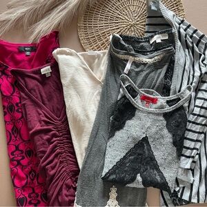 Lot of 7 XS Lightweight Sweaters